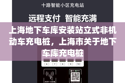 上海地下车库安装站立式非机动车充电桩，上海市关于地下车库充电桩