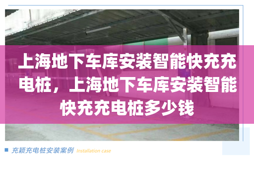 上海地下车库安装智能快充充电桩，上海地下车库安装智能快充充电桩多少钱