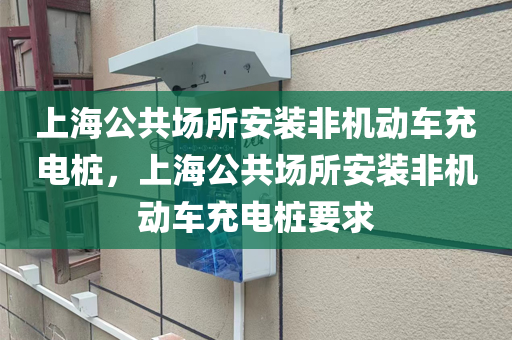 上海公共场所安装非机动车充电桩，上海公共场所安装非机动车充电桩要求