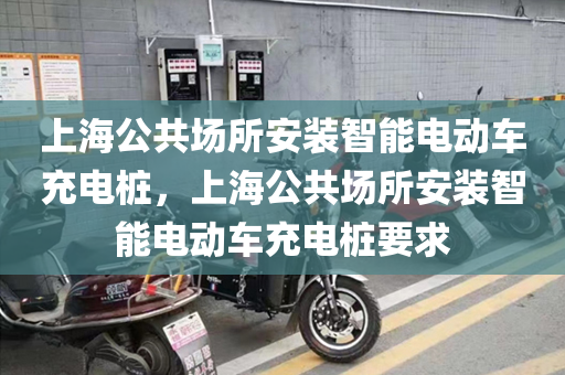 上海公共场所安装智能电动车充电桩，上海公共场所安装智能电动车充电桩要求