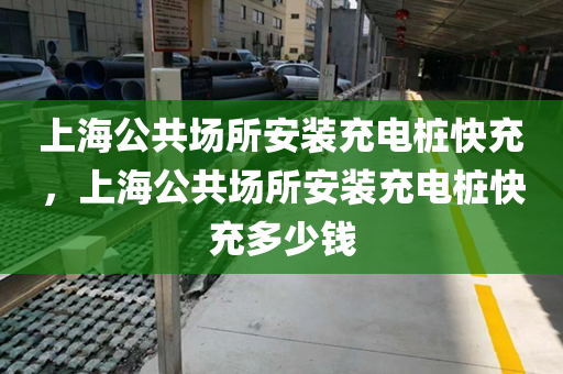 上海公共场所安装充电桩快充，上海公共场所安装充电桩快充多少钱