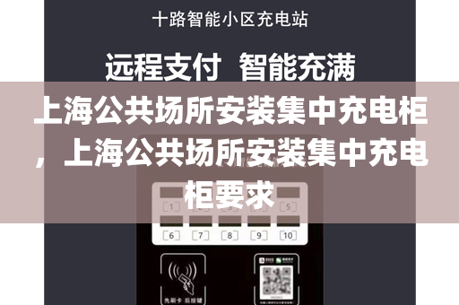 上海公共场所安装集中充电柜，上海公共场所安装集中充电柜要求