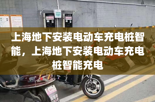 上海地下安装电动车充电桩智能，上海地下安装电动车充电桩智能充电