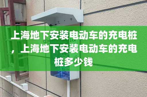 上海地下安装电动车的充电桩，上海地下安装电动车的充电桩多少钱