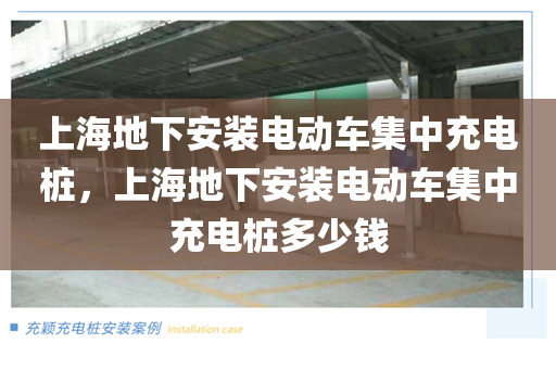 上海地下安装电动车集中充电桩，上海地下安装电动车集中充电桩多少钱
