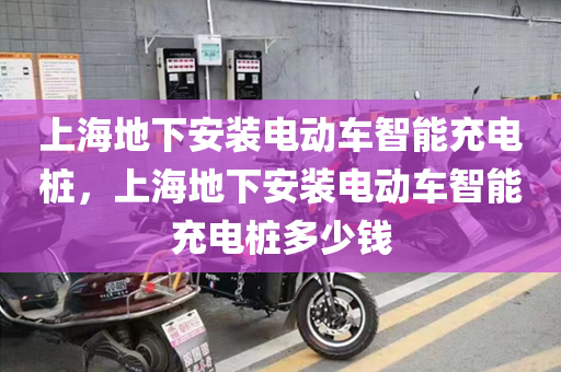 上海地下安装电动车智能充电桩，上海地下安装电动车智能充电桩多少钱
