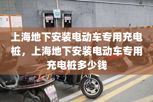 上海地下安装电动车专用充电桩，上海地下安装电动车专用充电桩多少钱