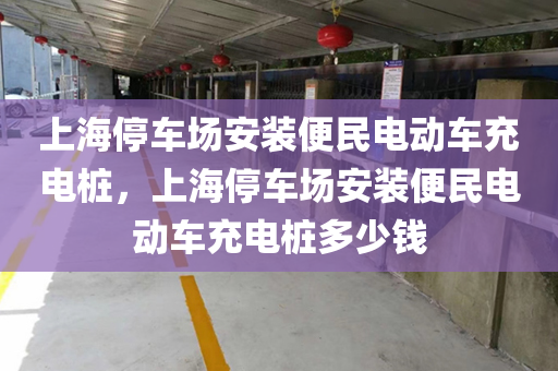 上海停车场安装便民电动车充电桩，上海停车场安装便民电动车充电桩多少钱