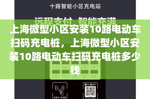 上海微型小区安装10路电动车扫码充电桩，上海微型小区安装10路电动车扫码充电桩多少钱