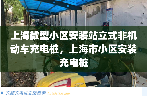 上海微型小区安装站立式非机动车充电桩，上海市小区安装充电桩