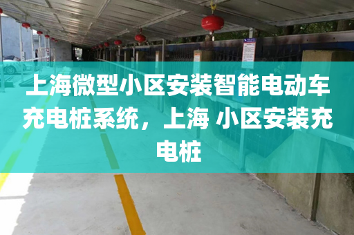 上海微型小区安装智能电动车充电桩系统，上海 小区安装充电桩