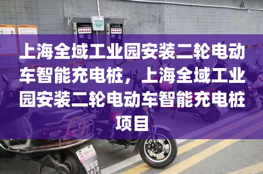 上海全域工业园安装二轮电动车智能充电桩，上海全域工业园安装二轮电动车智能充电桩项目