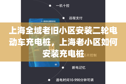 上海全域老旧小区安装二轮电动车充电桩，上海老小区如何安装充电桩