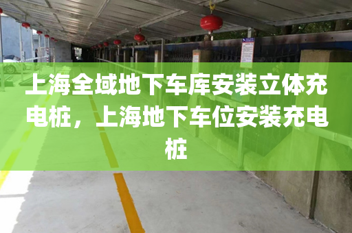 上海全域地下车库安装立体充电桩，上海地下车位安装充电桩