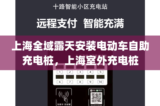 上海全域露天安装电动车自助充电桩，上海室外充电桩
