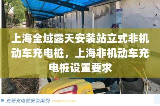 上海全域露天安装站立式非机动车充电桩，上海非机动车充电桩设置要求