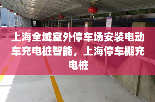 上海全域室外停车场安装电动车充电桩智能，上海停车棚充电桩