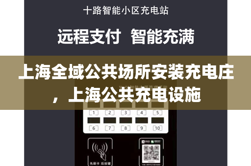 上海全域公共场所安装充电庄，上海公共充电设施