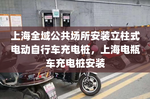 上海全域公共场所安装立柱式电动自行车充电桩，上海电瓶车充电桩安装