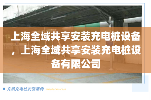 上海全域共享安装充电桩设备，上海全域共享安装充电桩设备有限公司