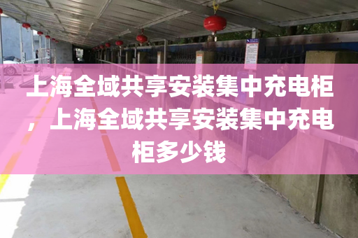 上海全域共享安装集中充电柜，上海全域共享安装集中充电柜多少钱