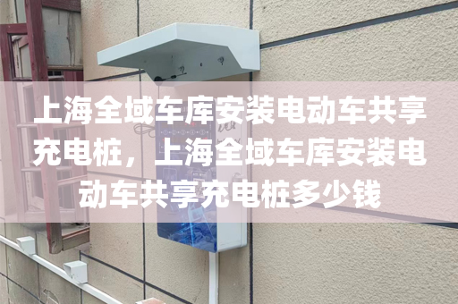上海全域车库安装电动车共享充电桩，上海全域车库安装电动车共享充电桩多少钱
