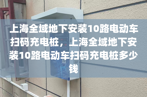 上海全域地下安装10路电动车扫码充电桩，上海全域地下安装10路电动车扫码充电桩多少钱