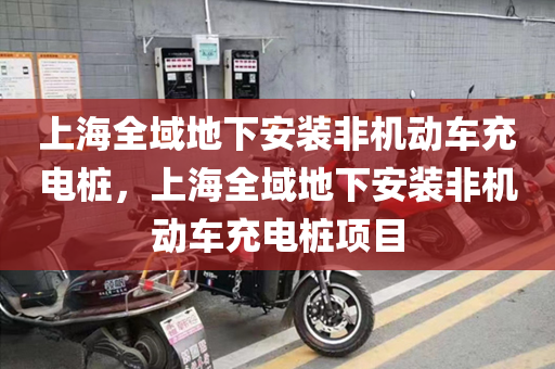 上海全域地下安装非机动车充电桩，上海全域地下安装非机动车充电桩项目