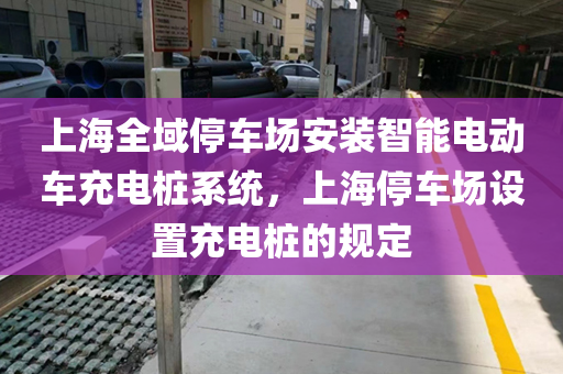 上海全域停车场安装智能电动车充电桩系统，上海停车场设置充电桩的规定