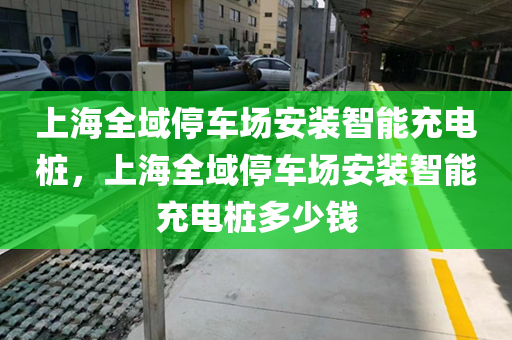 上海全域停车场安装智能充电桩，上海全域停车场安装智能充电桩多少钱