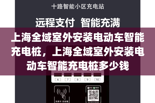 上海全域室外安装电动车智能充电桩，上海全域室外安装电动车智能充电桩多少钱