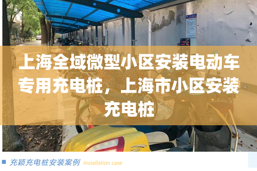 上海全域微型小区安装电动车专用充电桩，上海市小区安装充电桩