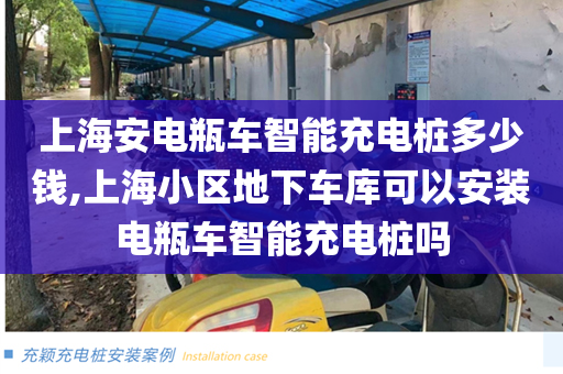上海安电瓶车智能充电桩多少钱,上海小区地下车库可以安装电瓶车智能充电桩吗