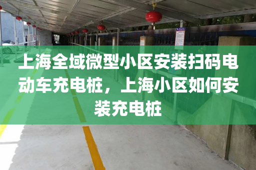 上海全域微型小区安装扫码电动车充电桩，上海小区如何安装充电桩