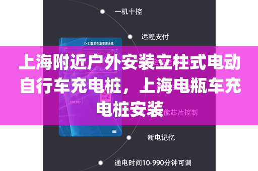 上海附近户外安装立柱式电动自行车充电桩，上海电瓶车充电桩安装