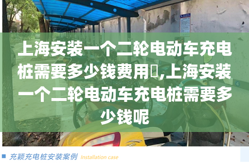 上海安装一个二轮电动车充电桩需要多少钱费用​,上海安装一个二轮电动车充电桩需要多少钱呢