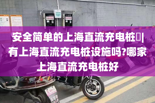 安全简单的上海直流充电桩​|有上海直流充电桩设施吗?哪家上海直流充电桩好