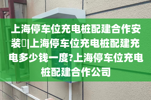 上海停车位充电桩配建合作安装​|上海停车位充电桩配建充电多少钱一度?上海停车位充电桩配建合作公司