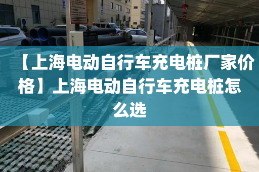 【上海电动自行车充电桩厂家价格】上海电动自行车充电桩怎么选